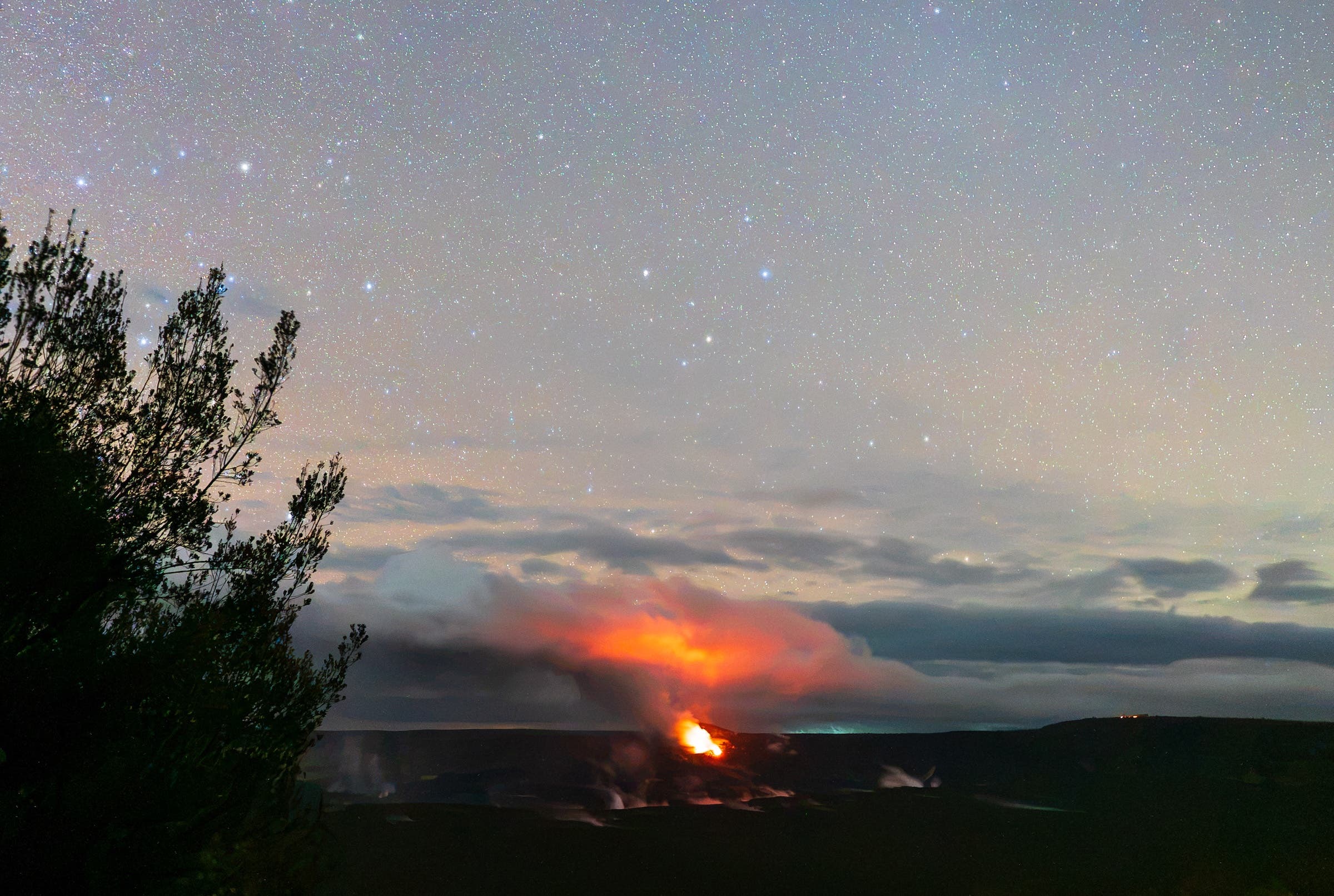 The view from Volcano House in Hawaii